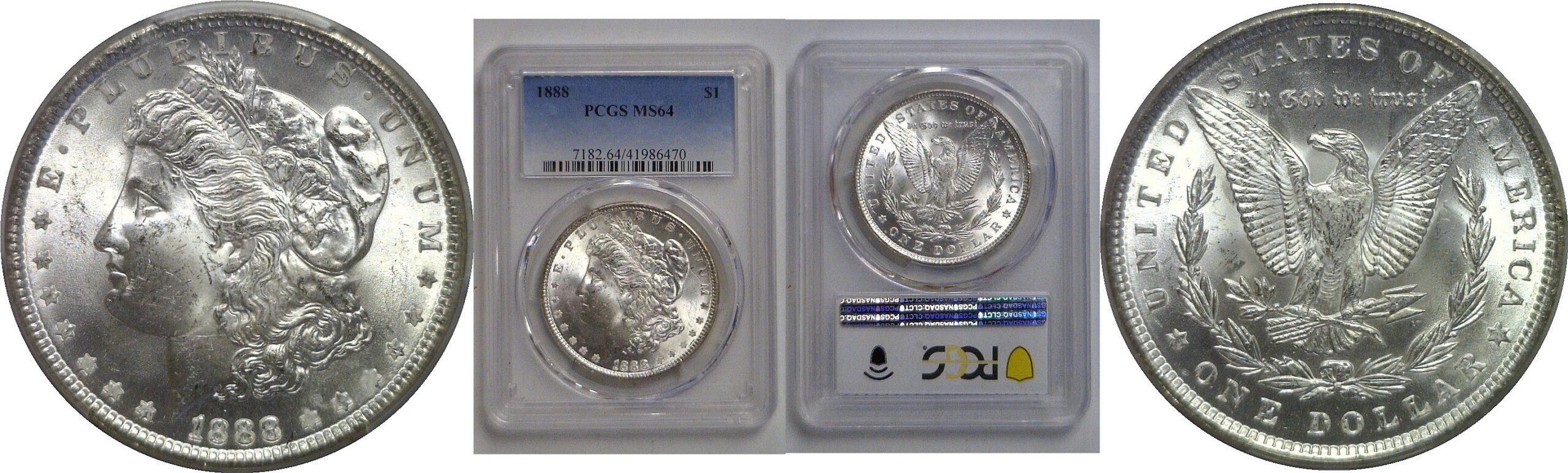 1888 Morgan Dollar   PCGS MS-64