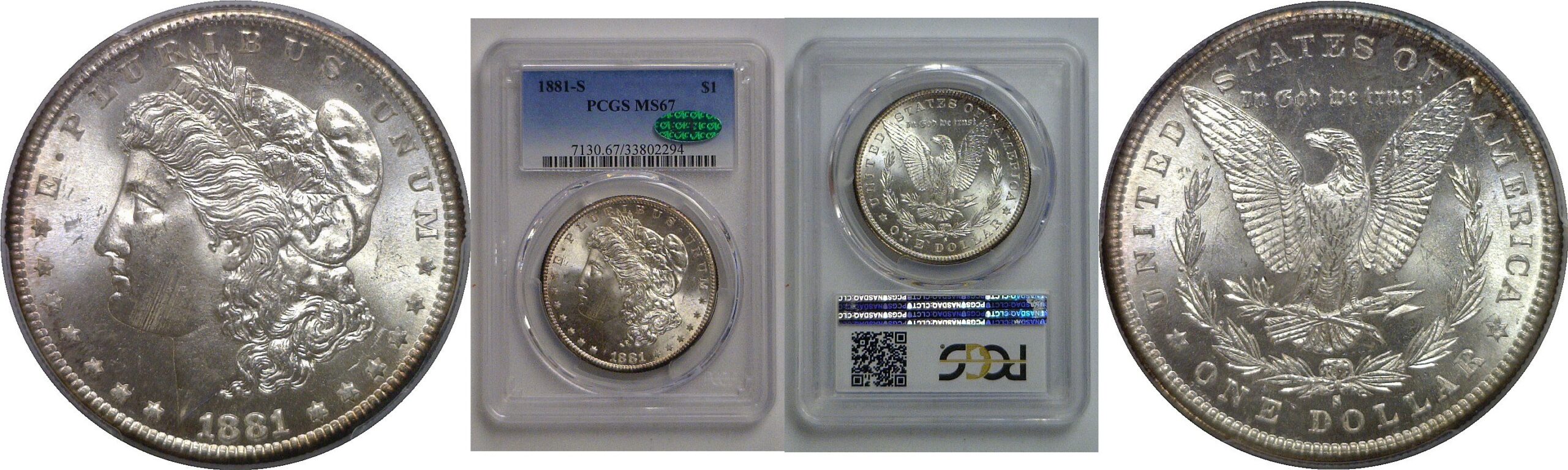1881-S Morgan Dollar   PCGS MS-67  CAC