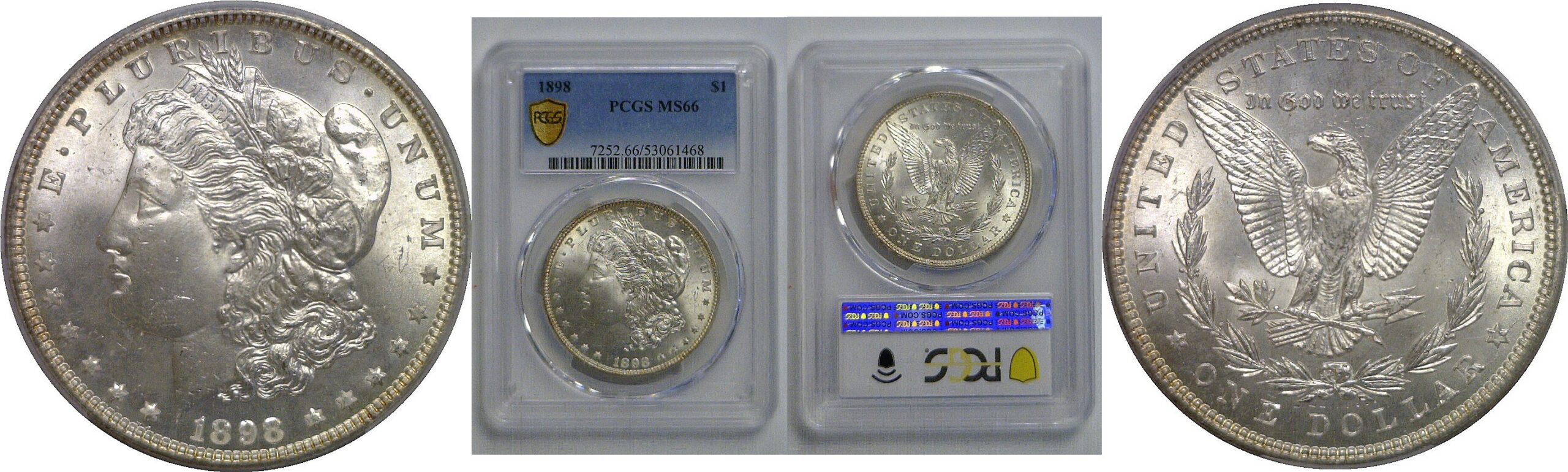 1898 Morgan Dollar   PCGS MS-66