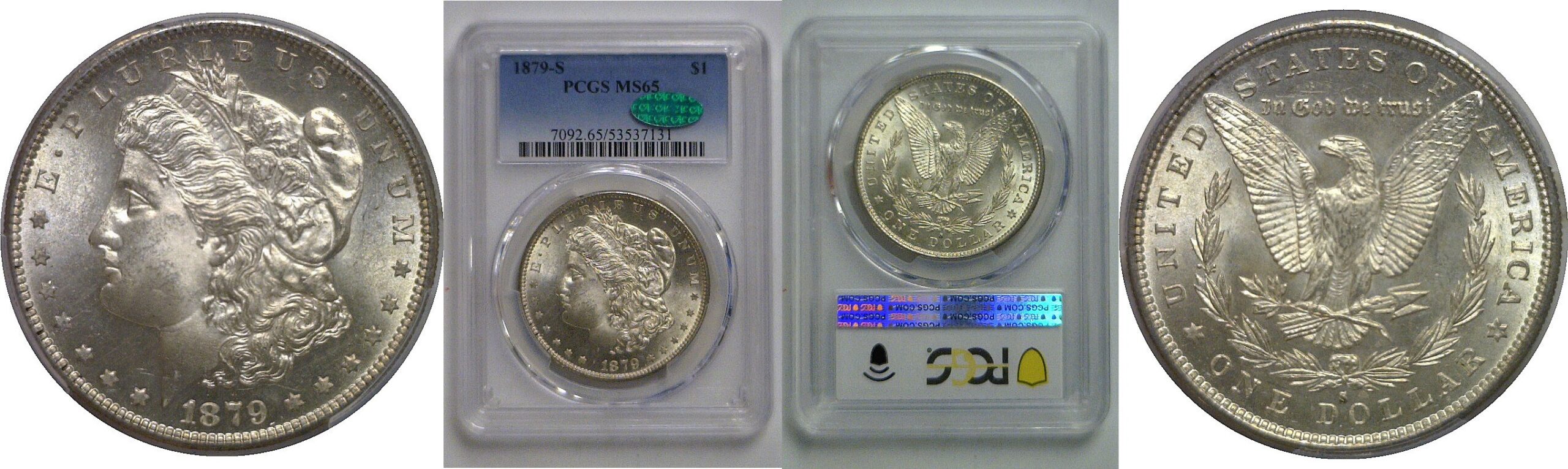 1879-S Morgan Dollar   PCGS MS-65  CAC