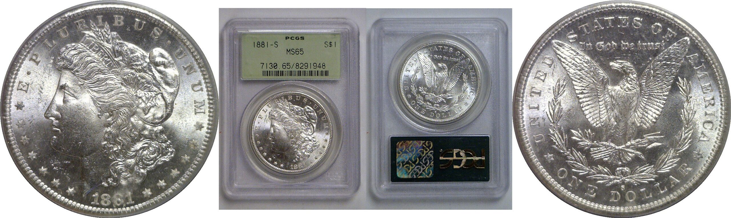 1881-S Morgan Dollar   PCGS MS-65