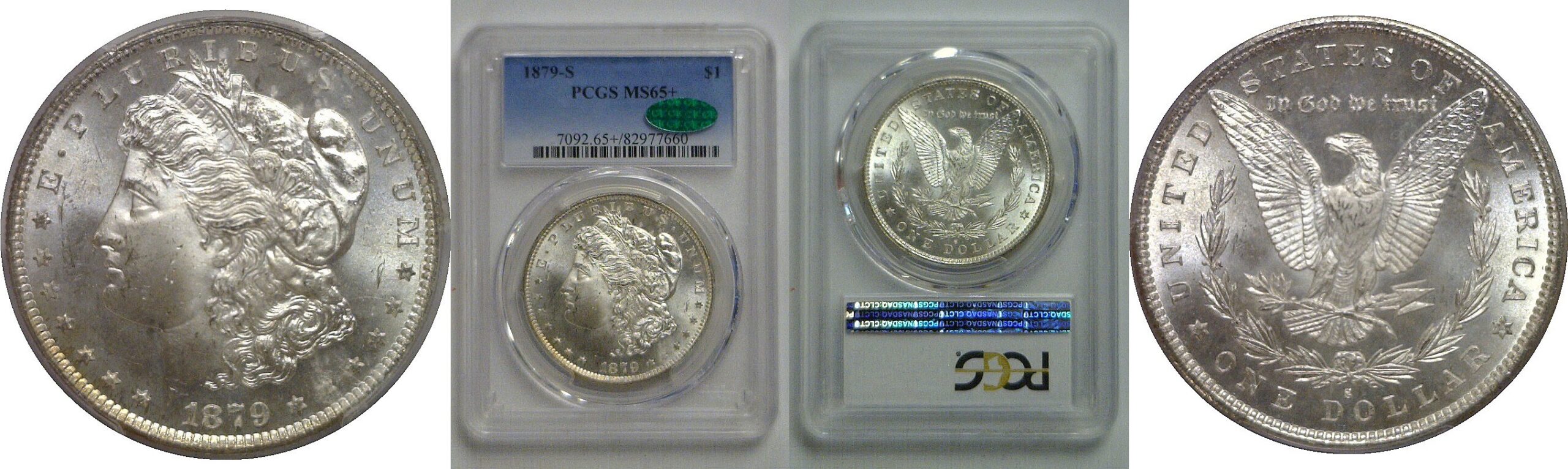1879-S Morgan Dollar   PCGS MS-65+  CAC