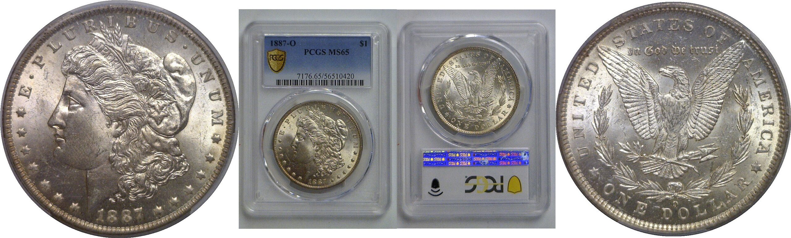 1887-O Morgan Dollar   PCGS MS-65