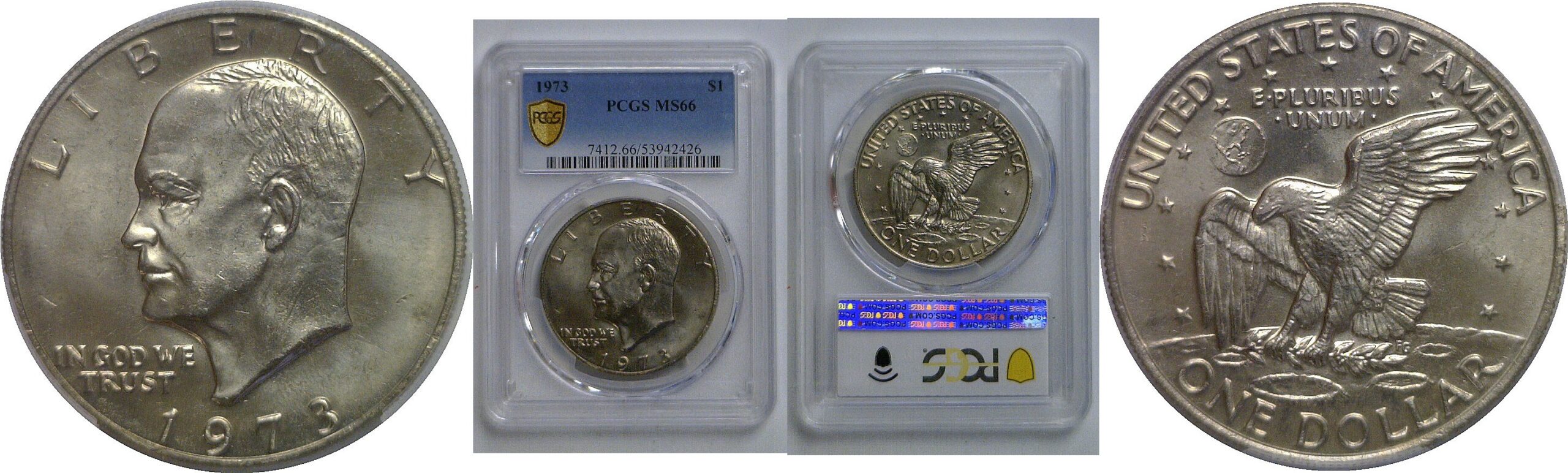 1973 Eisenhower Dollar   PCGS MS-66