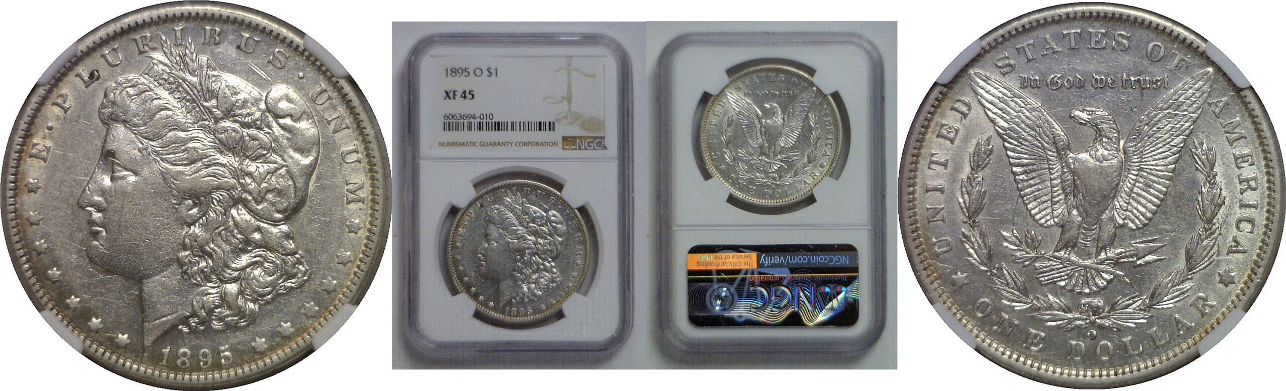 1895-O Morgan Dollar   NGC XF-45