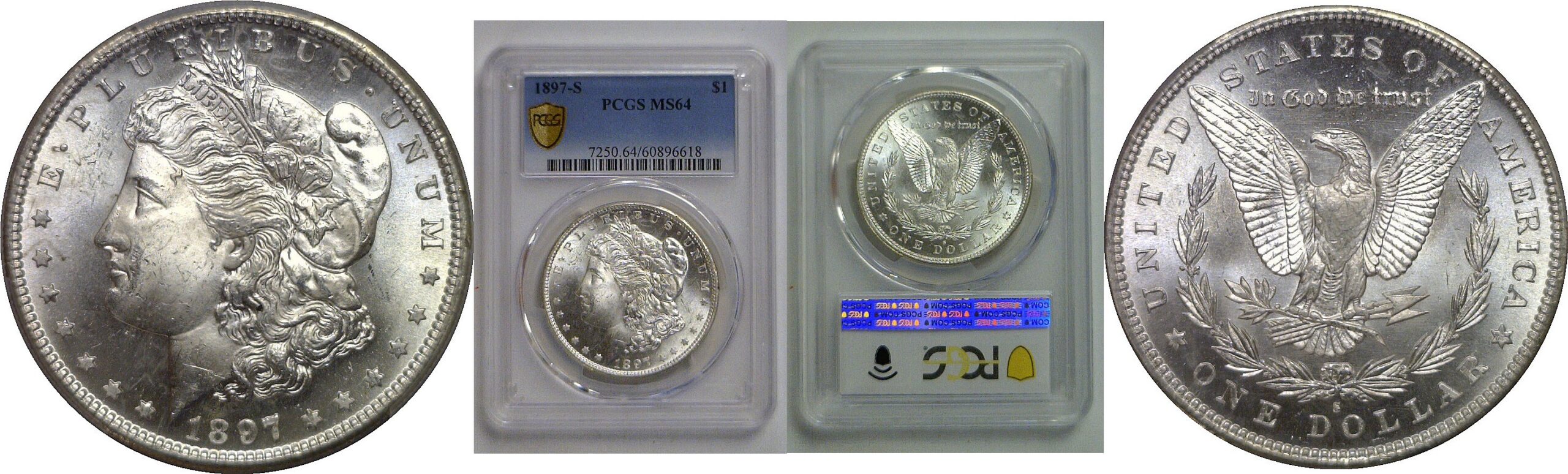 1897-S Morgan Dollar   PCGS MS-64