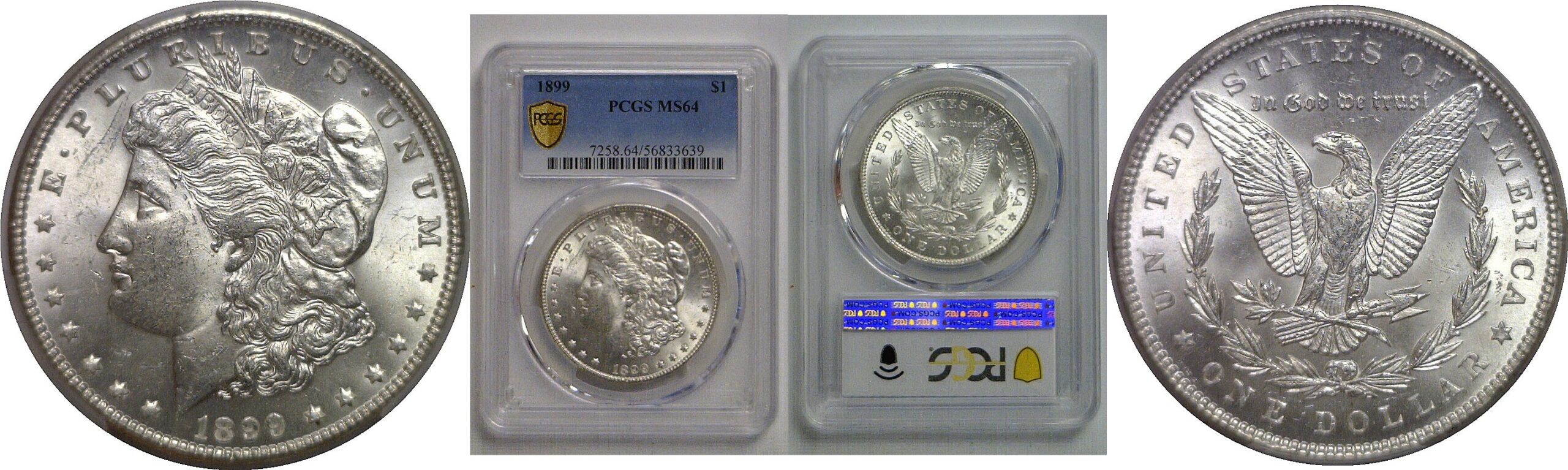 1899 Morgan Dollar  PCGS MS-64