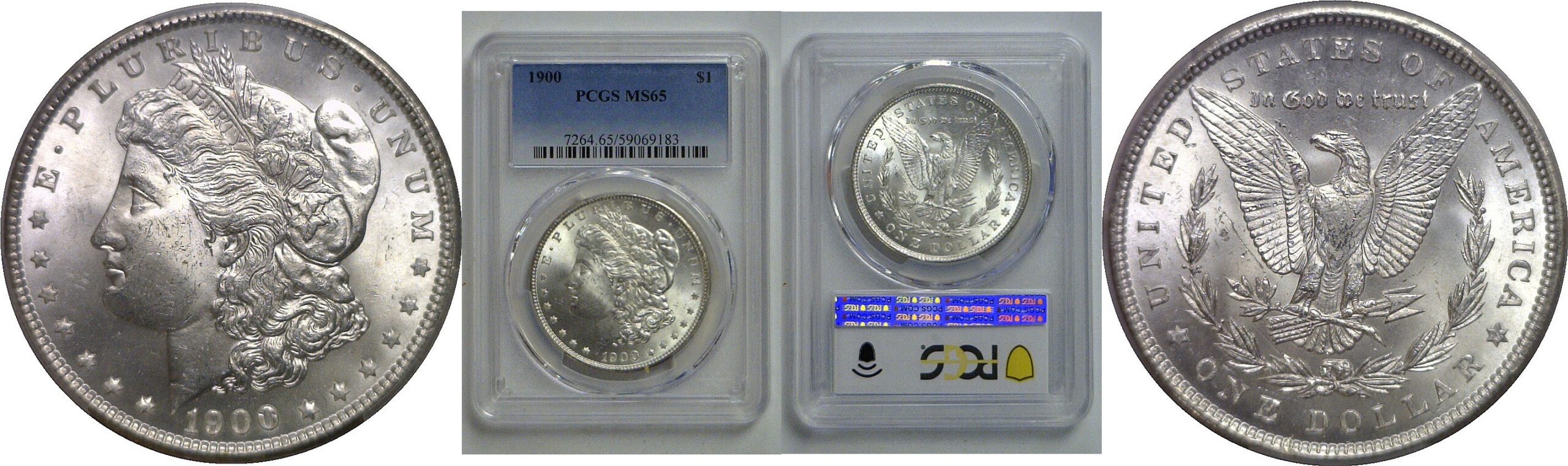 1900 Morgan Dollar   PCGS MS-65