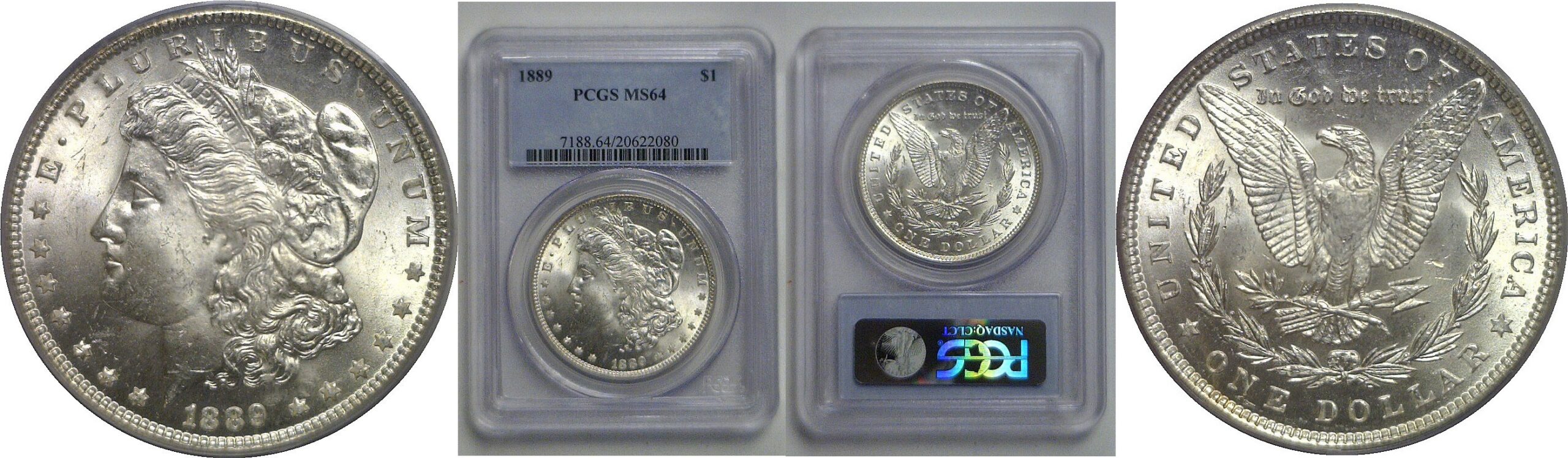 1889 Morgan Dollar   PCGS MS-64