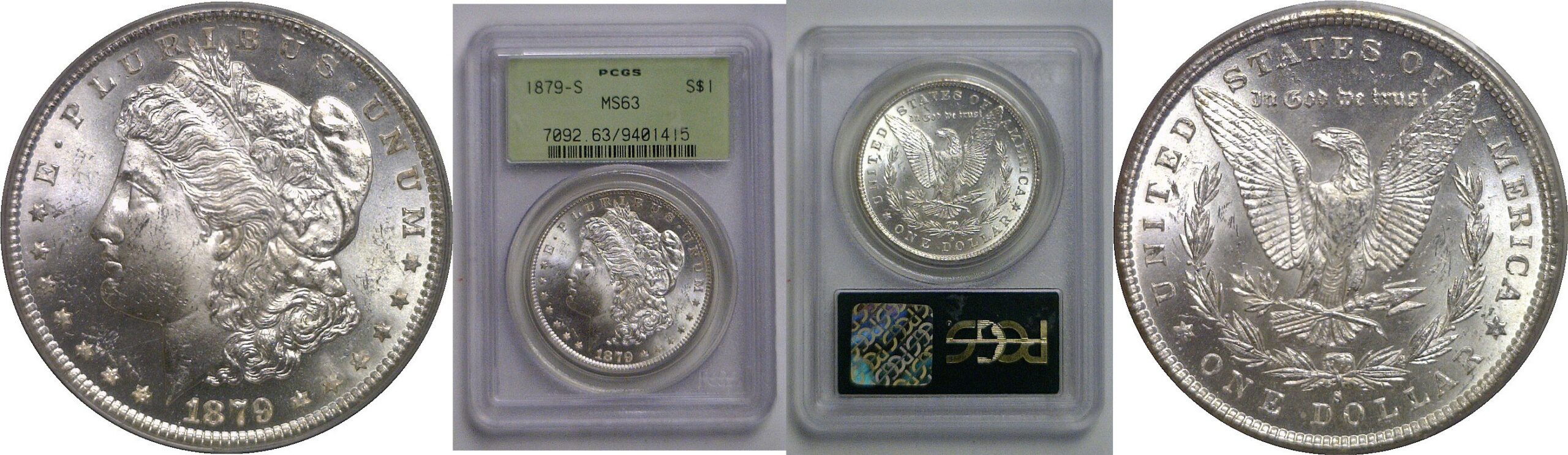 1879-S Morgan Dollar   PCGS MS-63