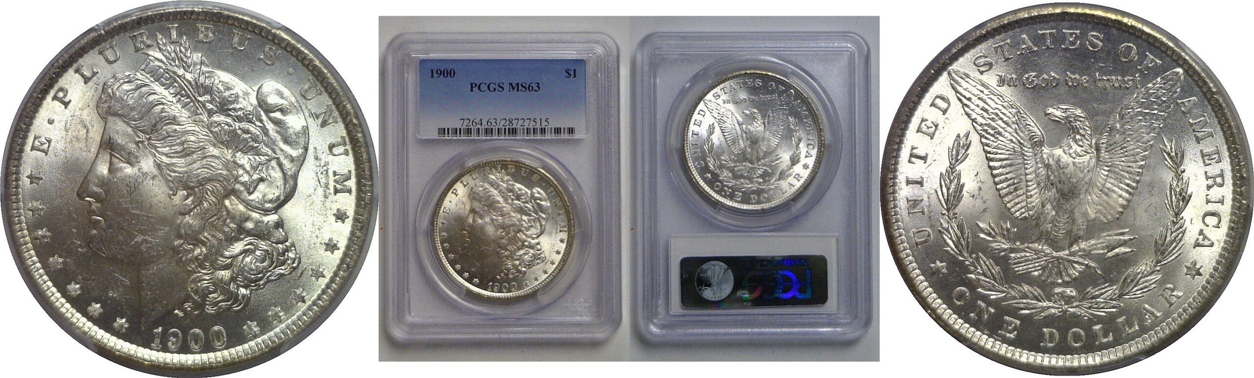 1900 Morgan Dollar   PCGS MS-63