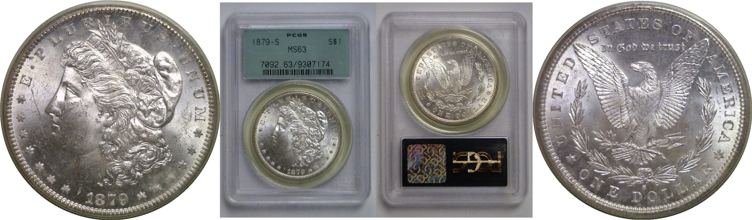 1879-S Morgan Dollar   PCGS MS-63