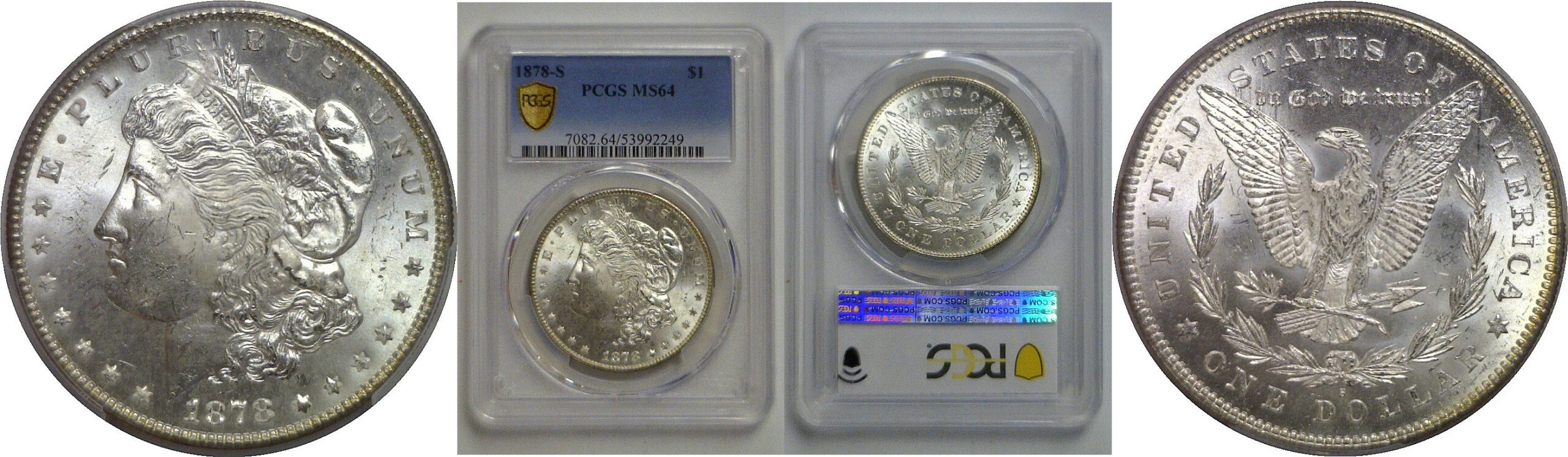 1878-S Morgan Dollar   PCGS MS-64