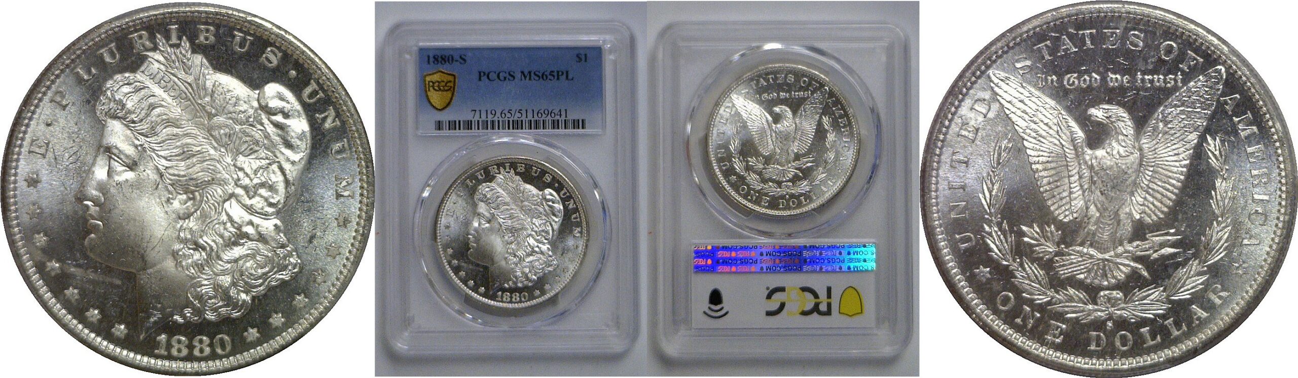 1880-S Morgan Dollar   PCGS MS-65 PL