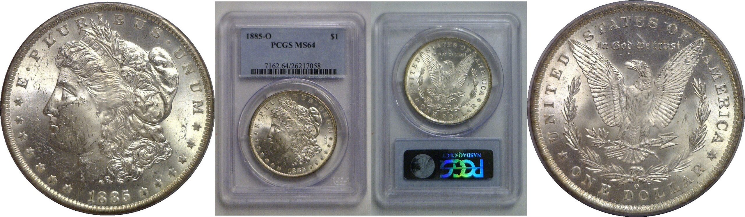 1885-O Morgan Dollar   PCGS MS-64