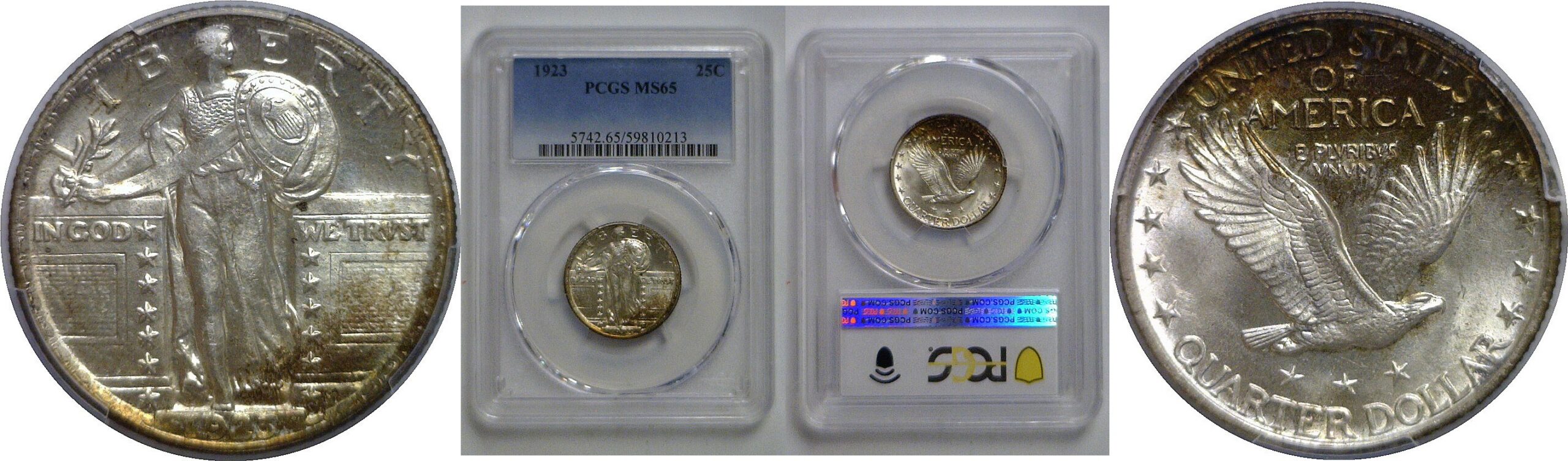 1923 Standing Liberty Quarter   PCGS MS-65