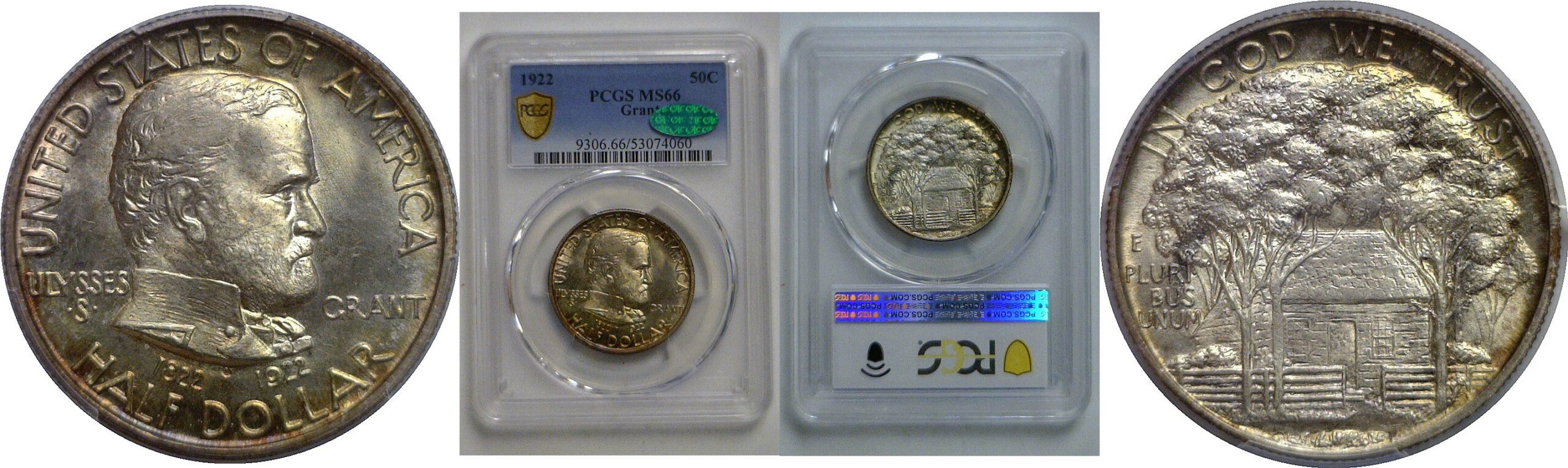 1922 Grant Commemorative Half Dollar   PCGS MS-66  CAC
