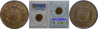 1870 Two Cent Piece   PCGS MS-64 RB