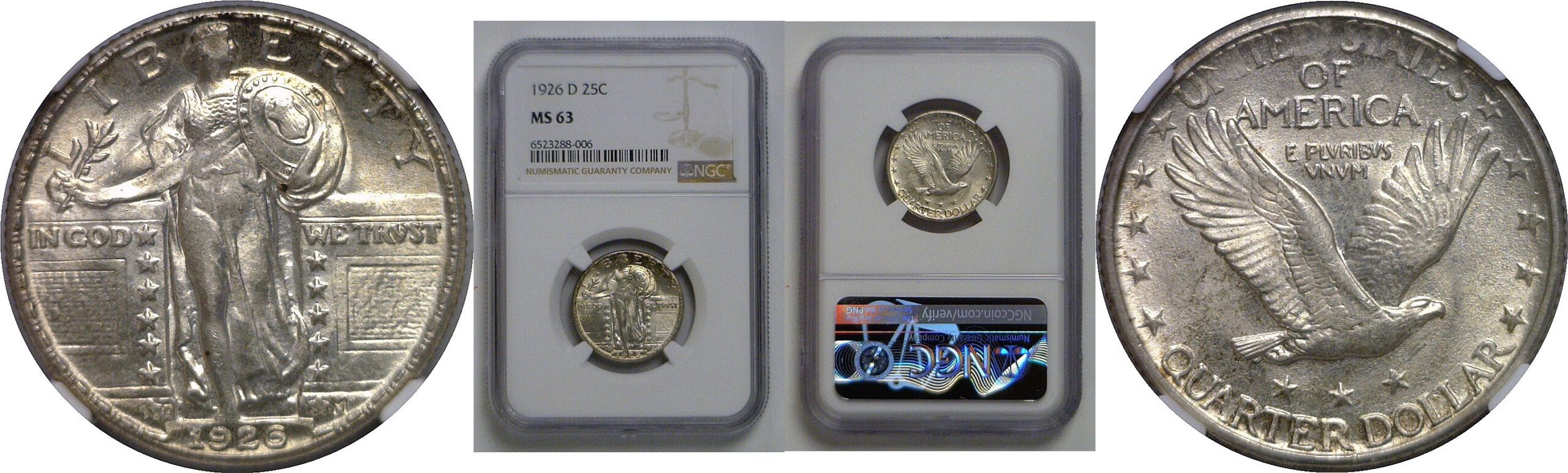 1926-D Standing Liberty Quarter   NGC MS-63