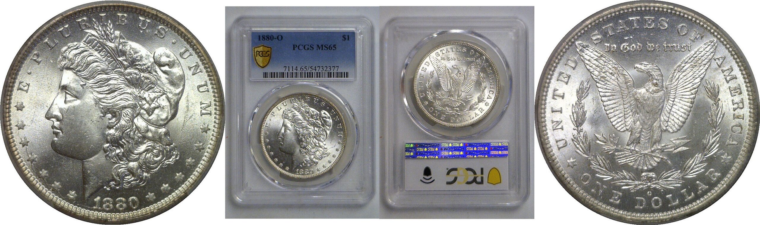 1880-O Morgan Dollar   PCGS MS-65