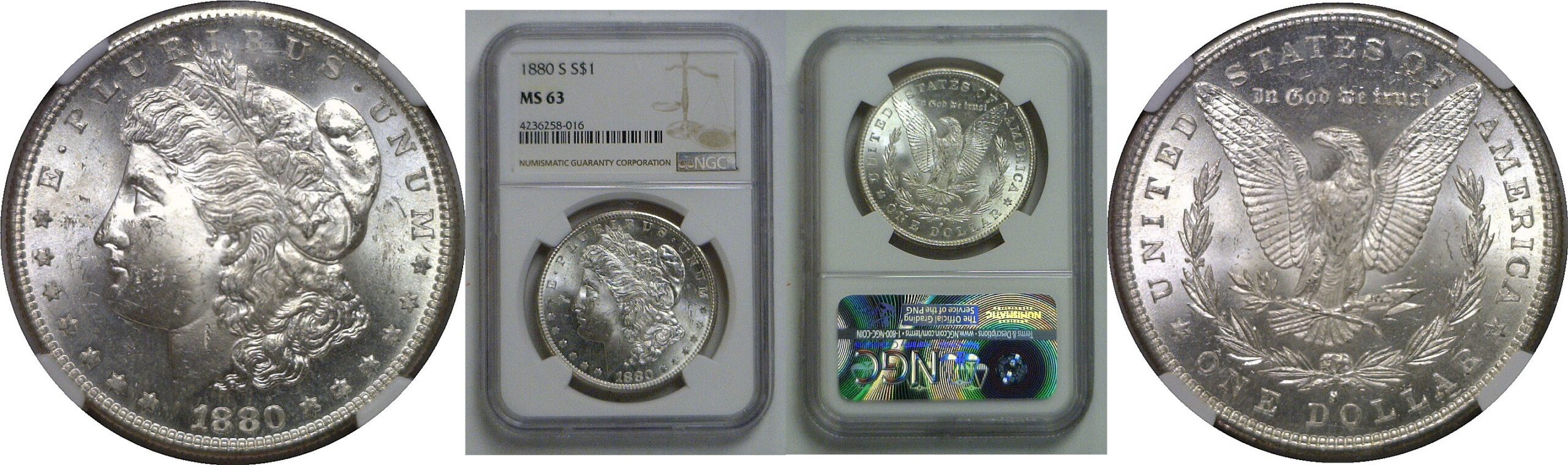 1880-S Morgan Dollar   NGC MS-63
