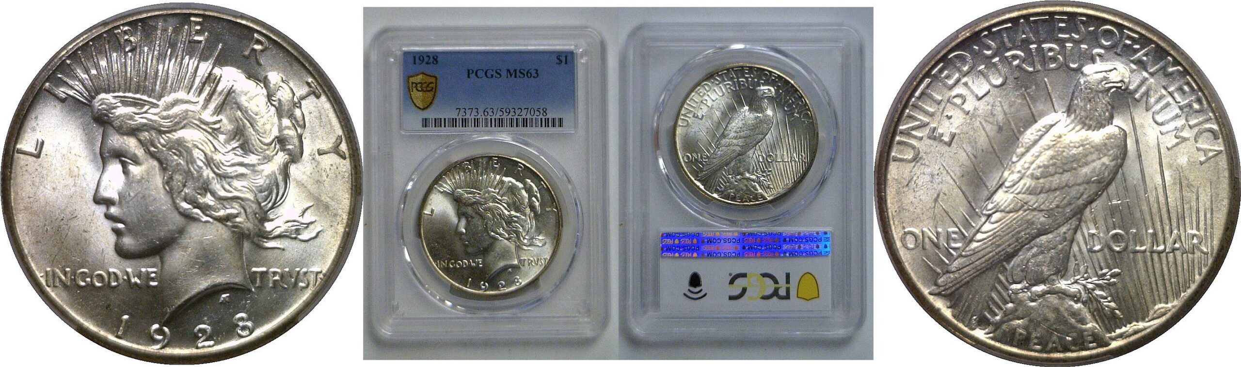 1928 Peace Dollar   PCGS MS-63