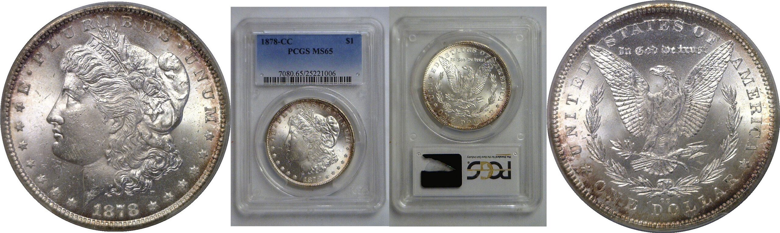 1878-CC Morgan Dollar   PCGS MS-65