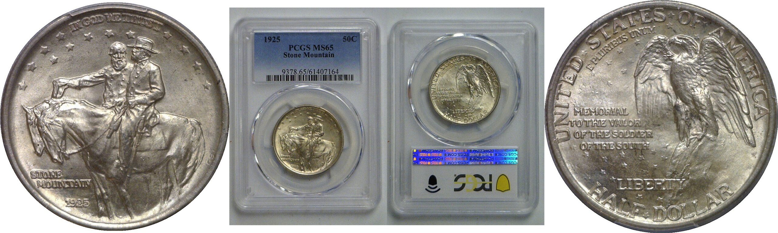 1925 Stone Mountain Commemorative Half Dollar   PCGS MS-65