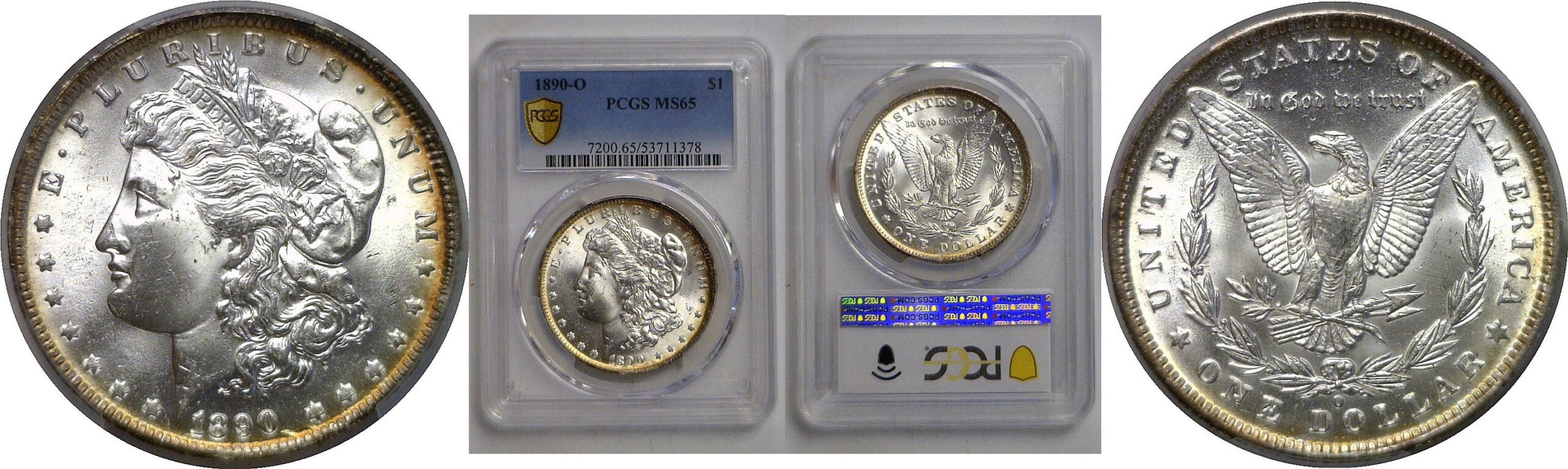 1890-O Morgan Dollar   PCGS MS-65