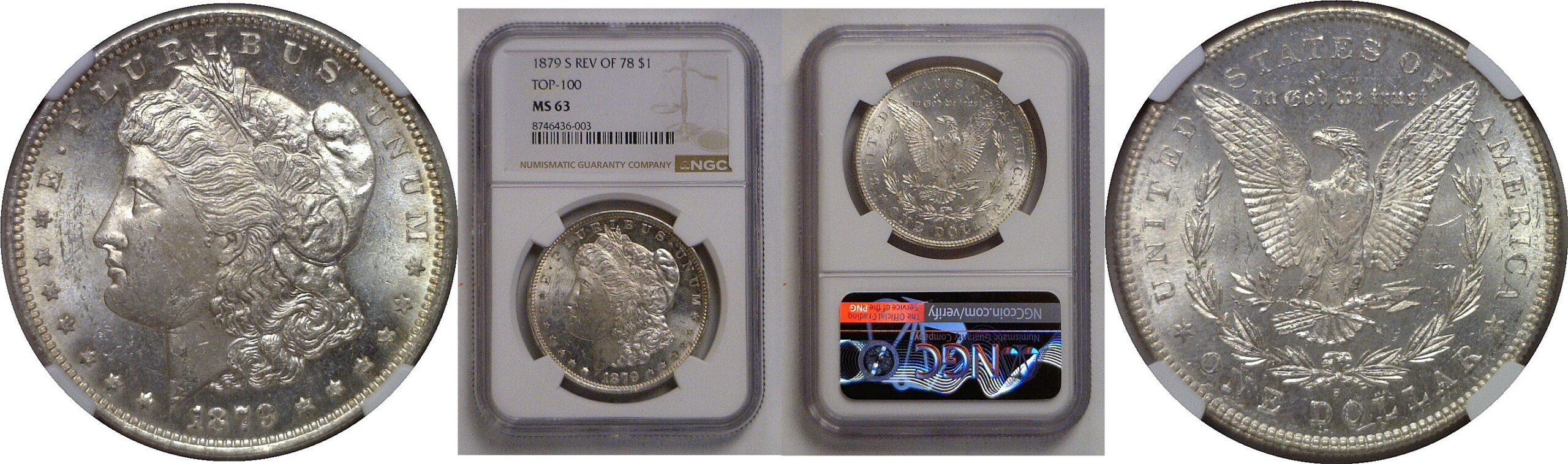 1879-S Reverse of 1878   Morgan Dollar   NGC MS-63