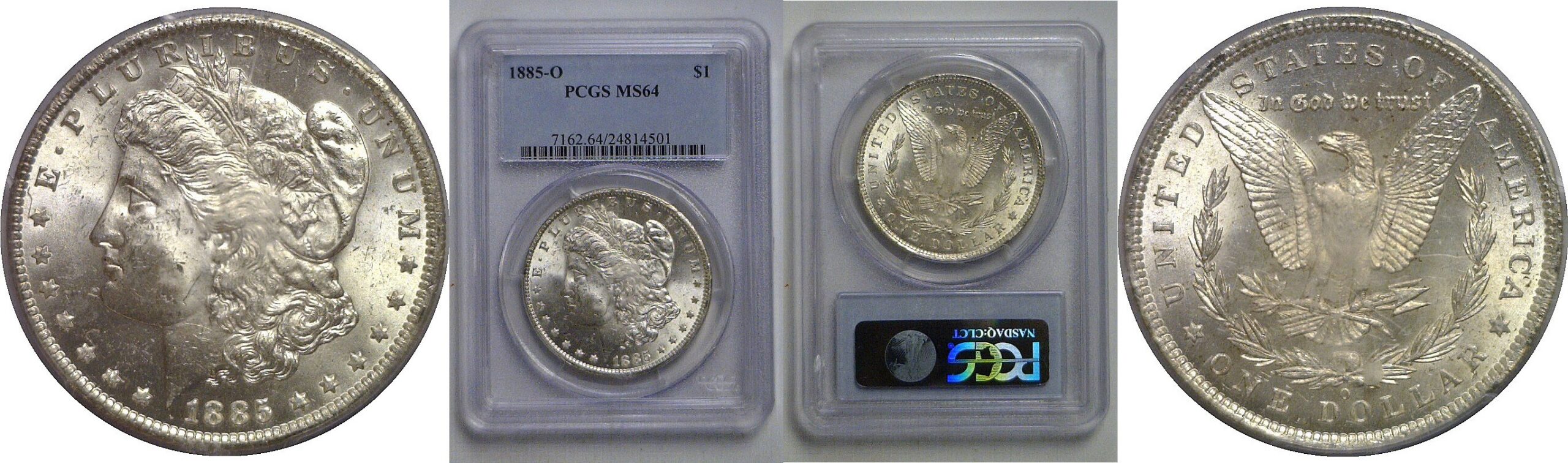 1885-O Morgan Dollar   PCGS MS-64