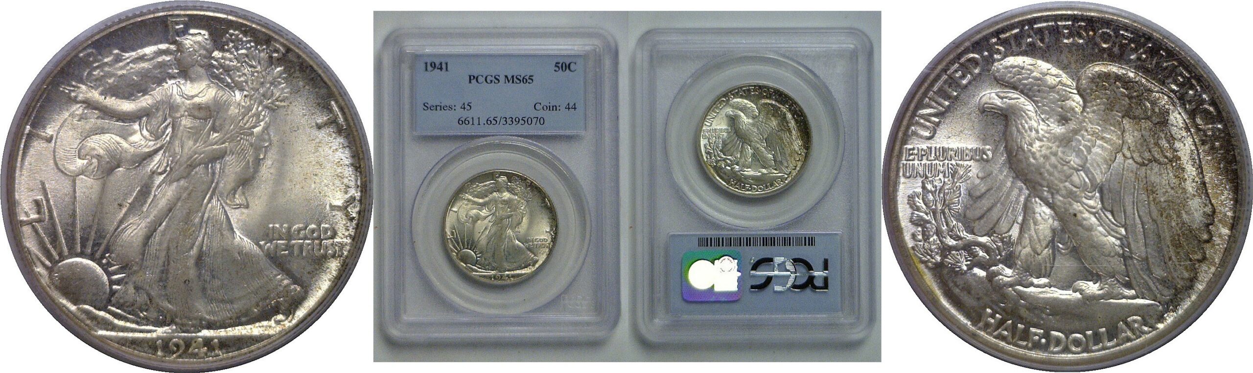 1941 Walking Liberty Half Dollar   PCGS MS-65