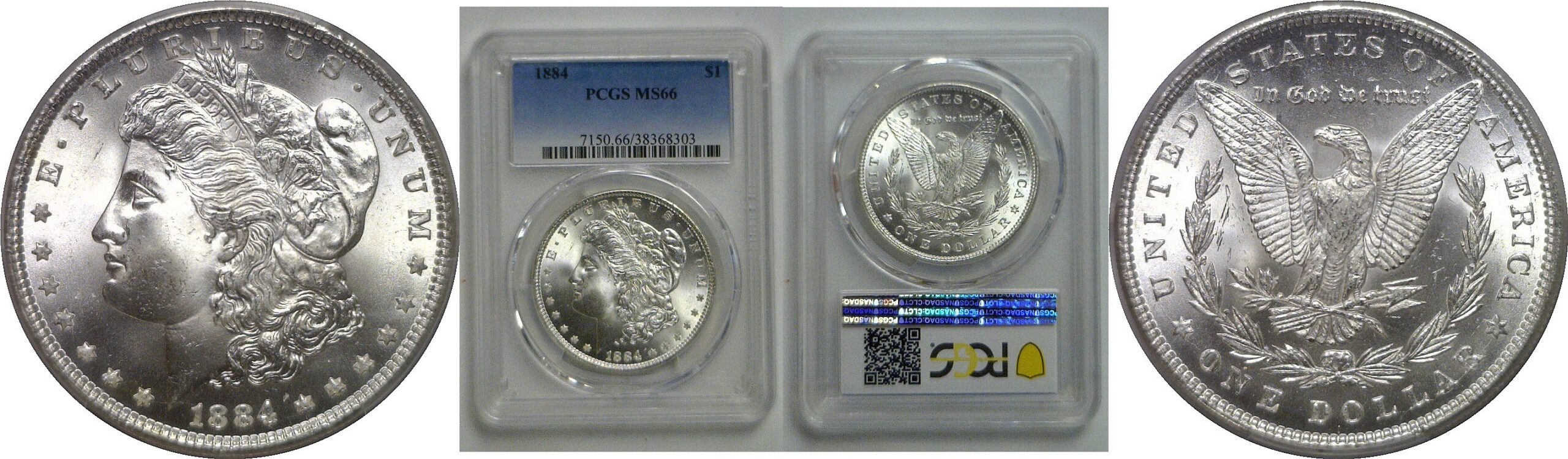 1884 Morgan Dollar   PCGS MS-66