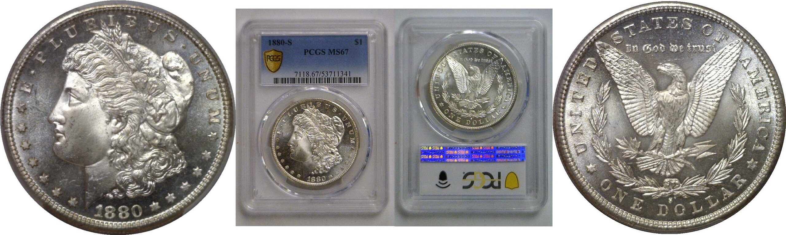1880-S Morgan Dollar   PCGS MS-67
