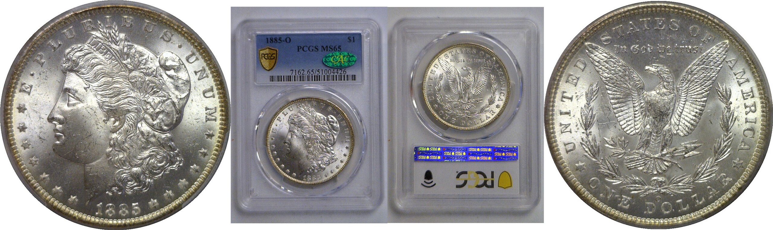 1885-O Morgan Dollar   PCGS MS-65  CAC