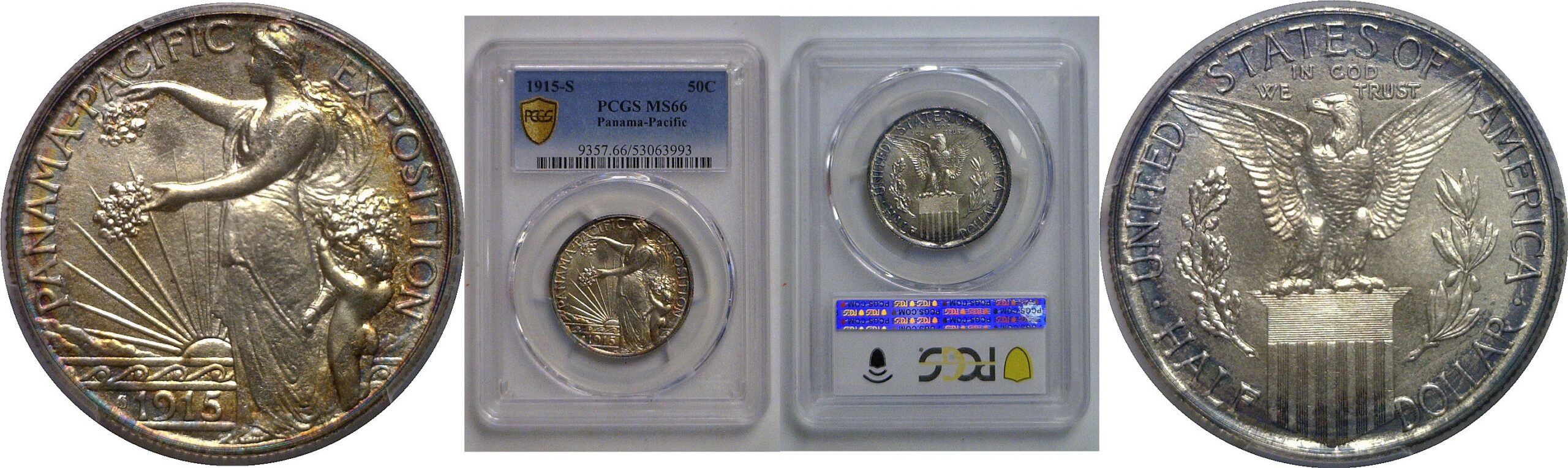 1915-S Panama-Pacific Commemorative Half Dollar   PCGS MS-66