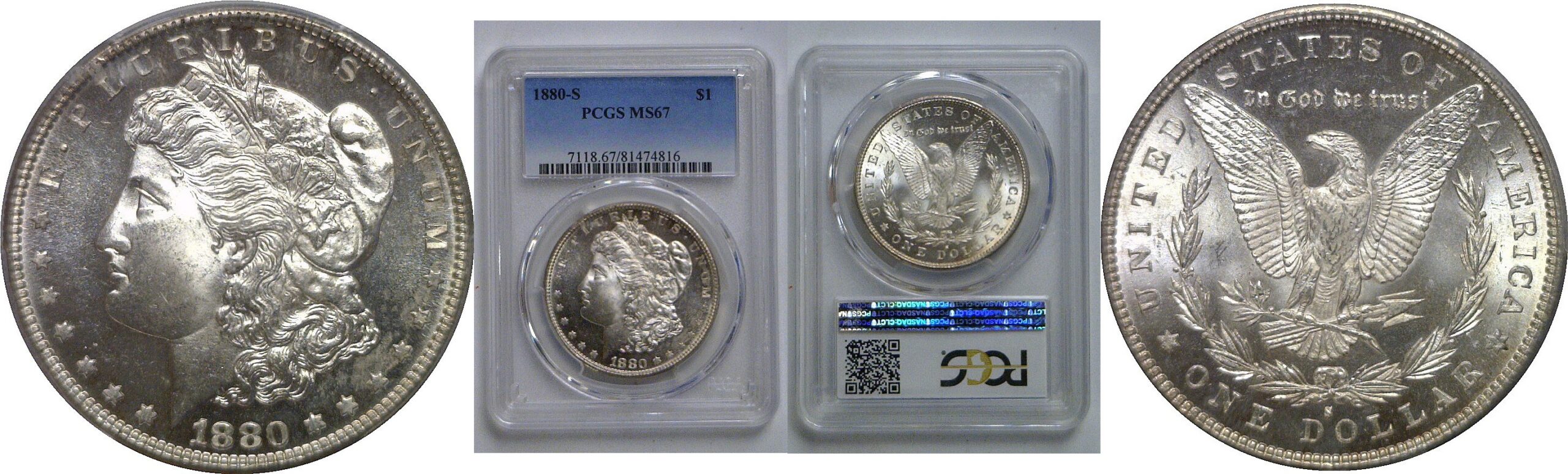 1880-S Morgan Dollar   PCGS MS-67