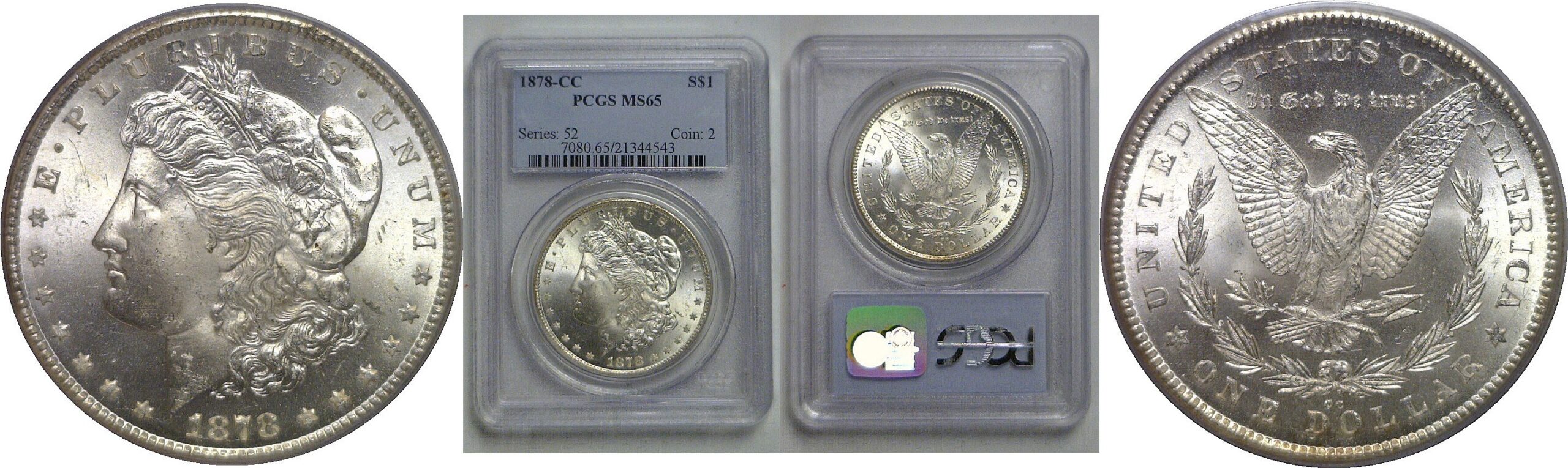 1878-CC  Morgan Dollar   PCGS MS-65