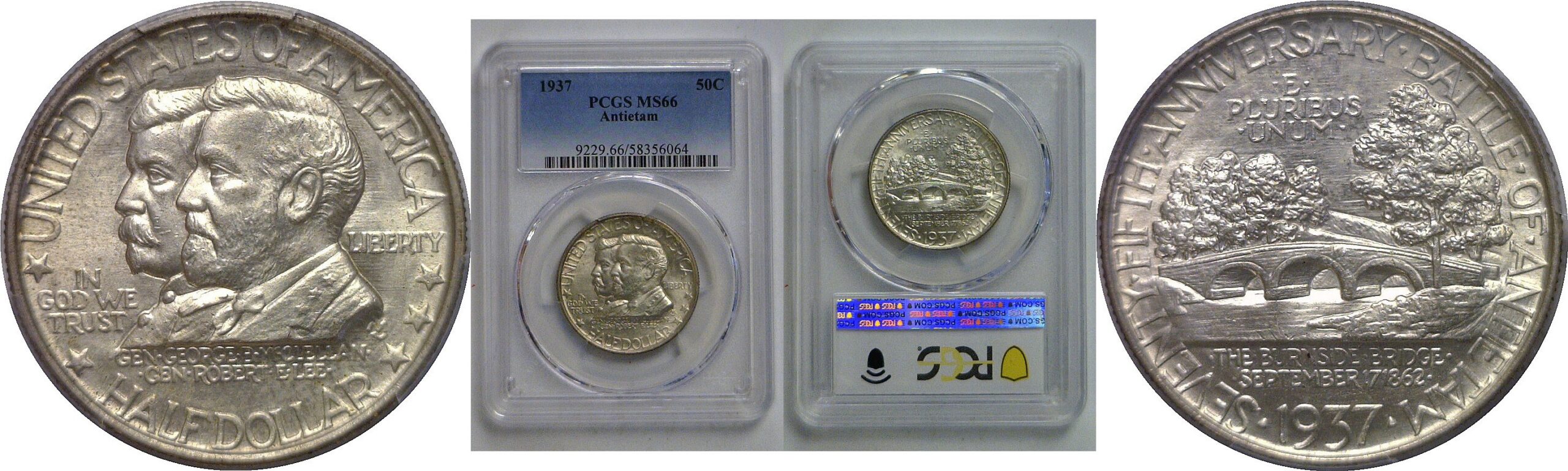 1937 Antietam Commemorative Half Dollar   PCGS MS-66
