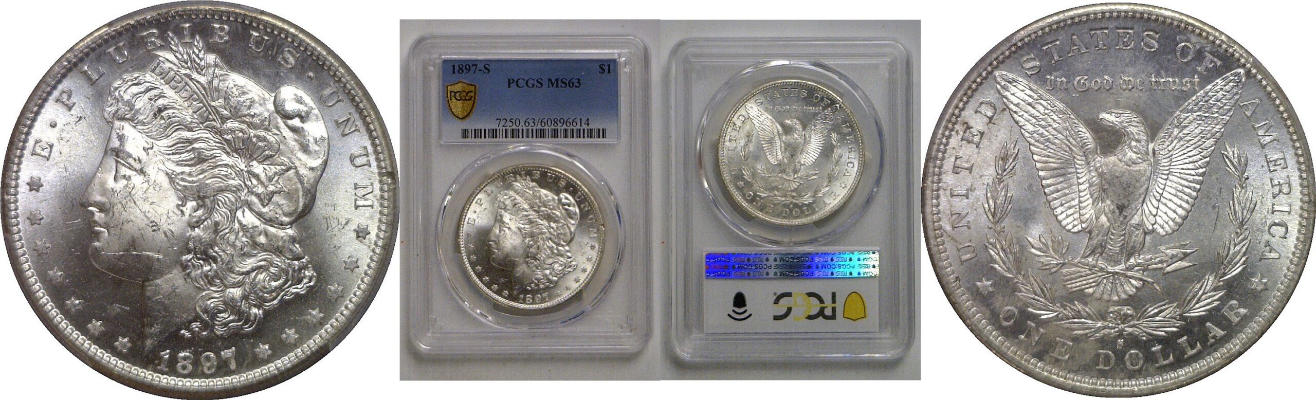 1897-S Morgan Dollar   PCGS MS-63