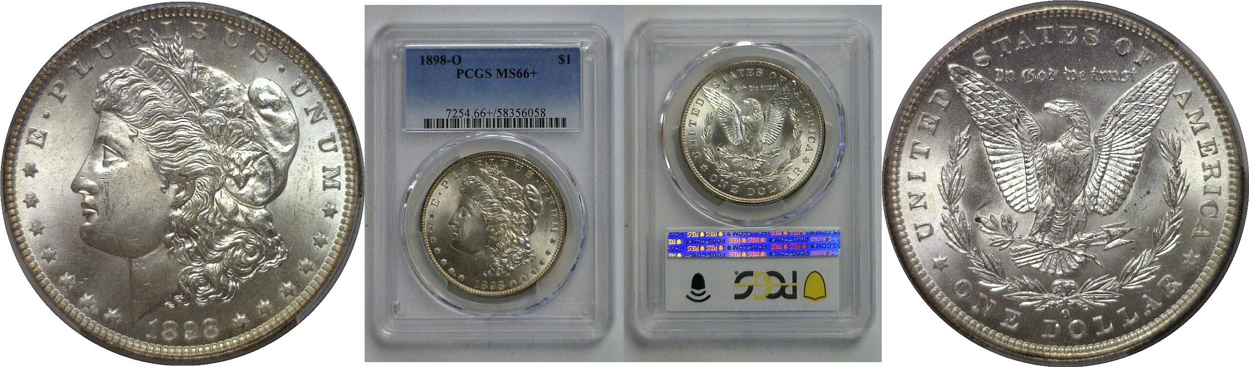 1898-O Morgan Dollar   PCGS MS-66+
