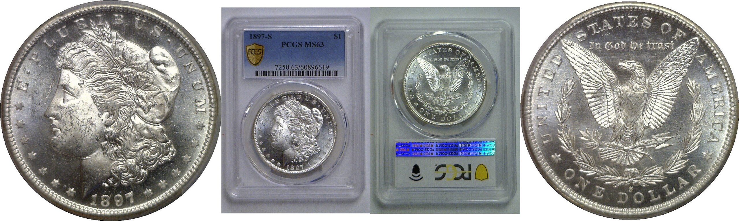 1897-S Morgan Dollar   PCGS MS-63