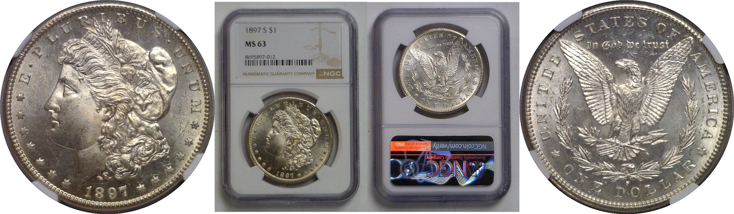 1897-S Morgan Dollar   NGC MS-63