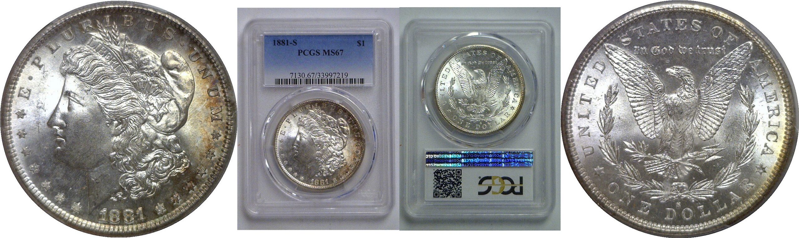 1881-S Morgan Dollar   PCGS MS-67