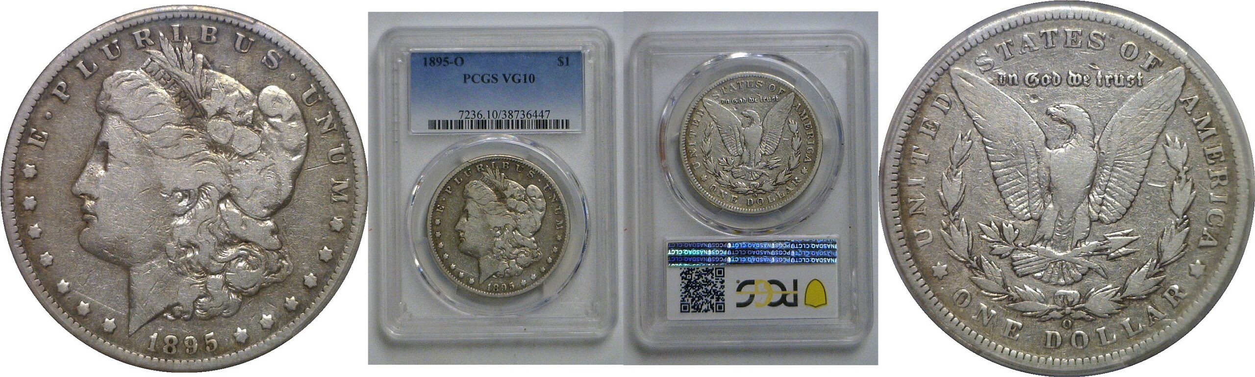 1895-O Morgan Dollar   PCGS VG-10