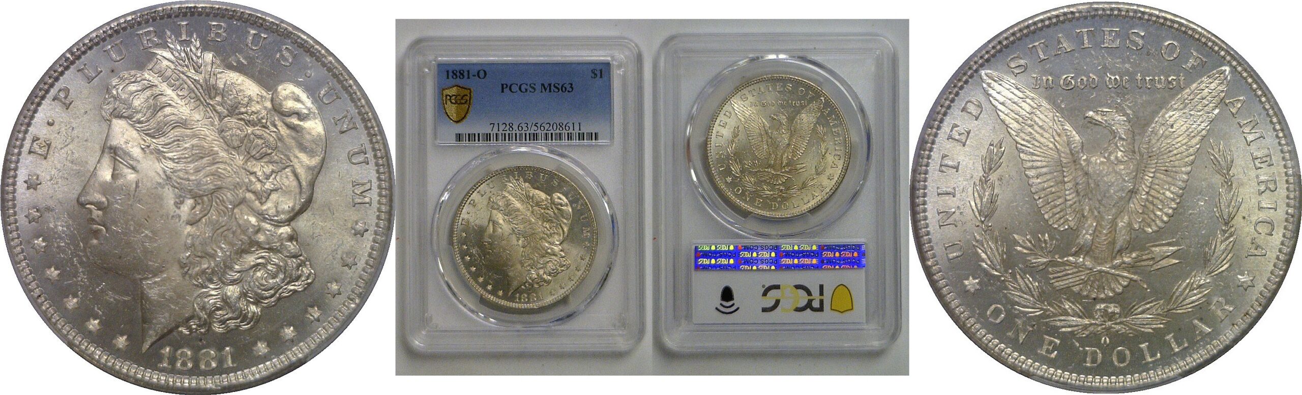 1881-O Morgan Dollar   PCGS MS-63