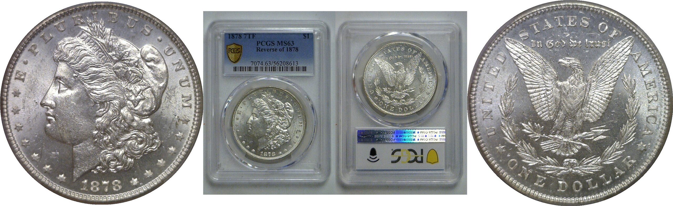 1878-7TF Reverse of 1878   Morgan Dollar   PCGS MS-63