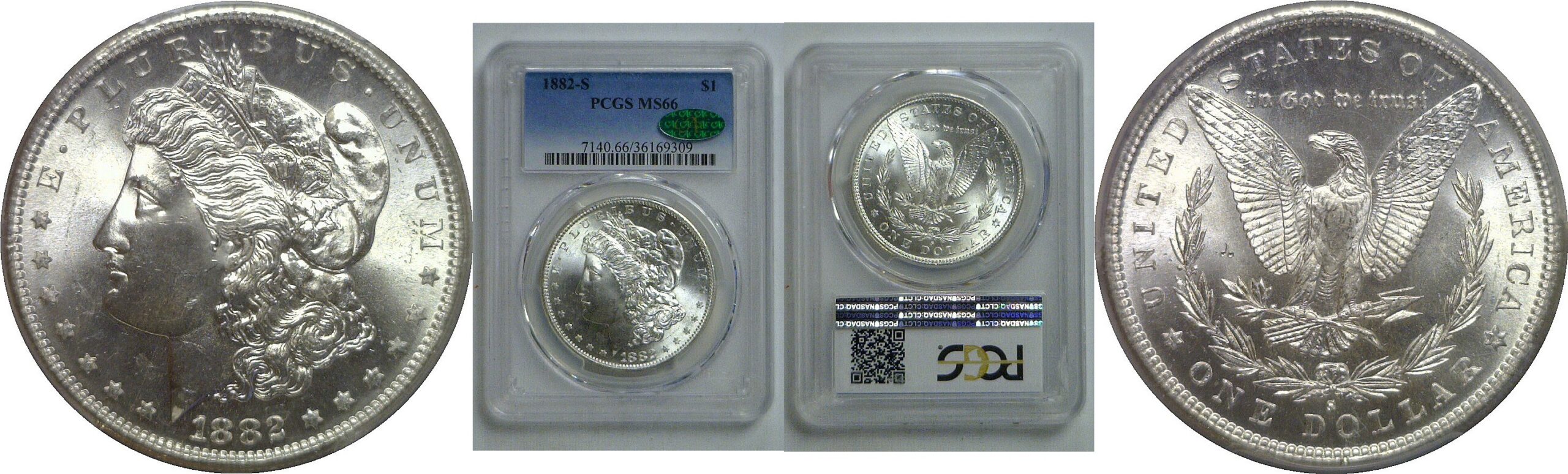 1882-S Morgan Dollar   PCGS MS-66 CAC