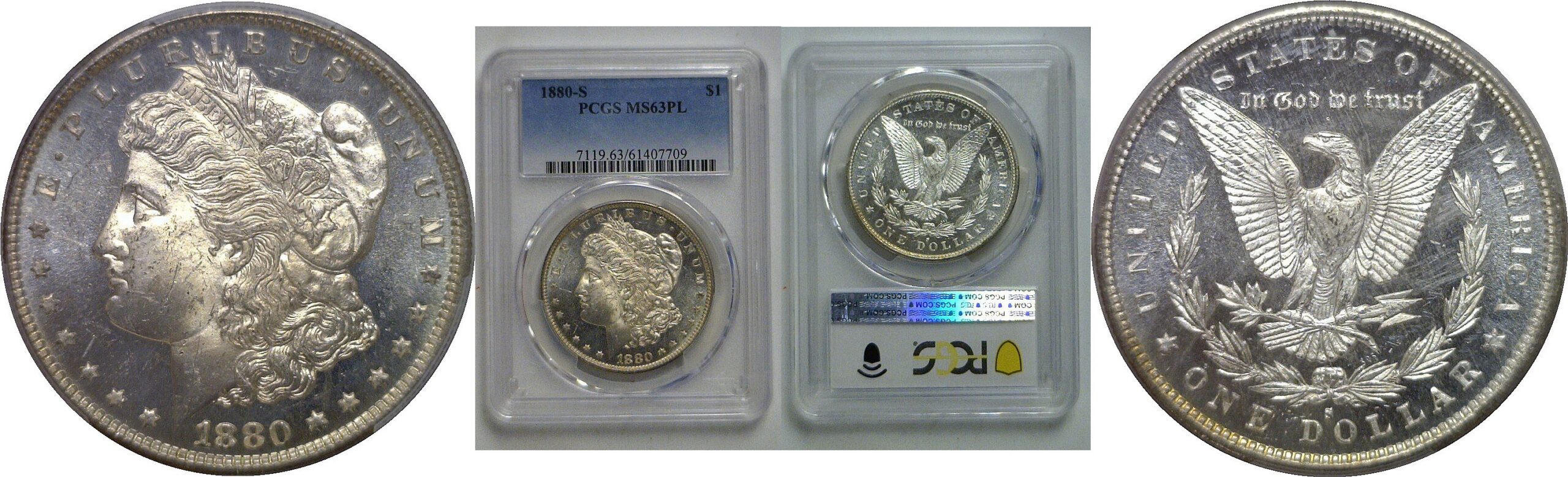 1880-S Morgan Dollar   PCGS MS-63 PL