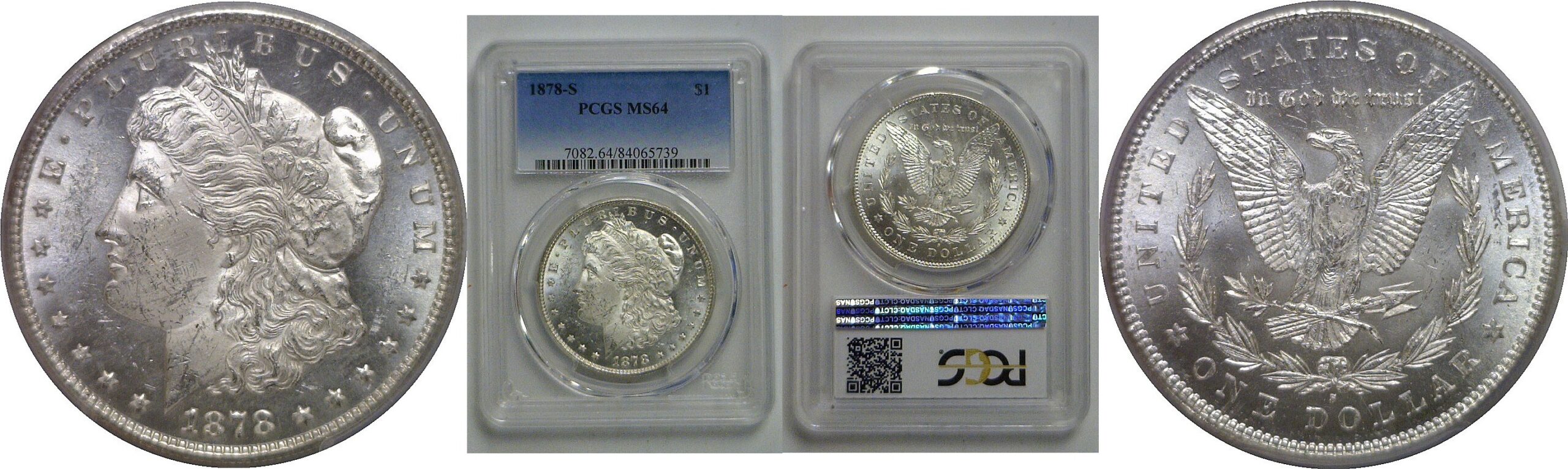 1878-S Morgan Dollar   PCGS MS-64